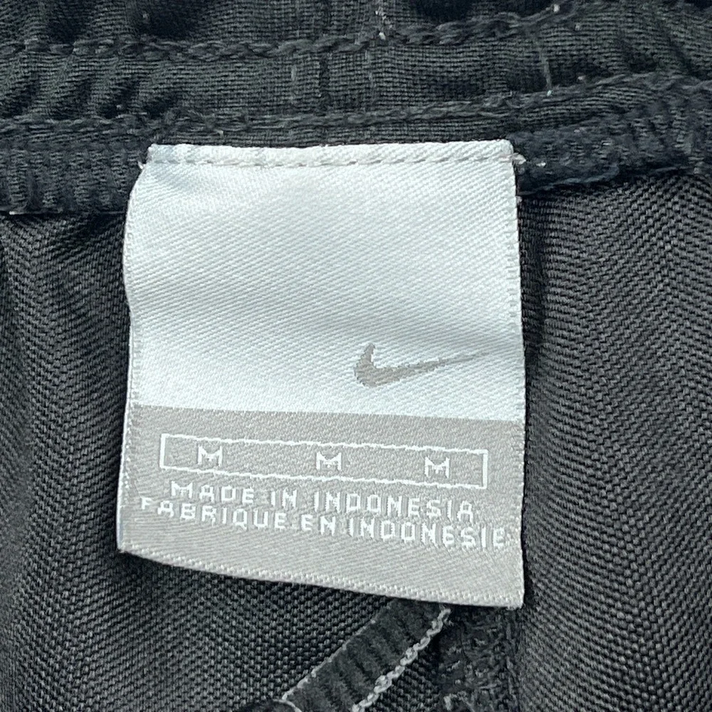 Nike‎ Track Pants Men's Medium Black Warm Up Lined Ankle Zip Gym Training Retro